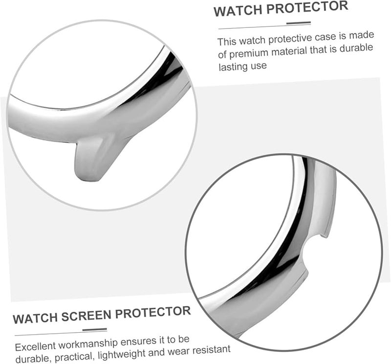2Pcs Professional Watch Protector Cover Clear Solar Lightweight Travel Daily Use - Image 4